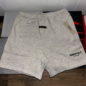 Essentials Men's Light Gray Athletic Shorts